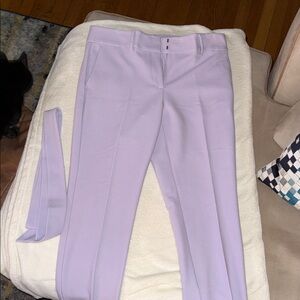LOFT Lilac Straight-Leg Dress Trousers